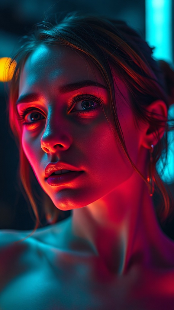 Neon portrait · Flux